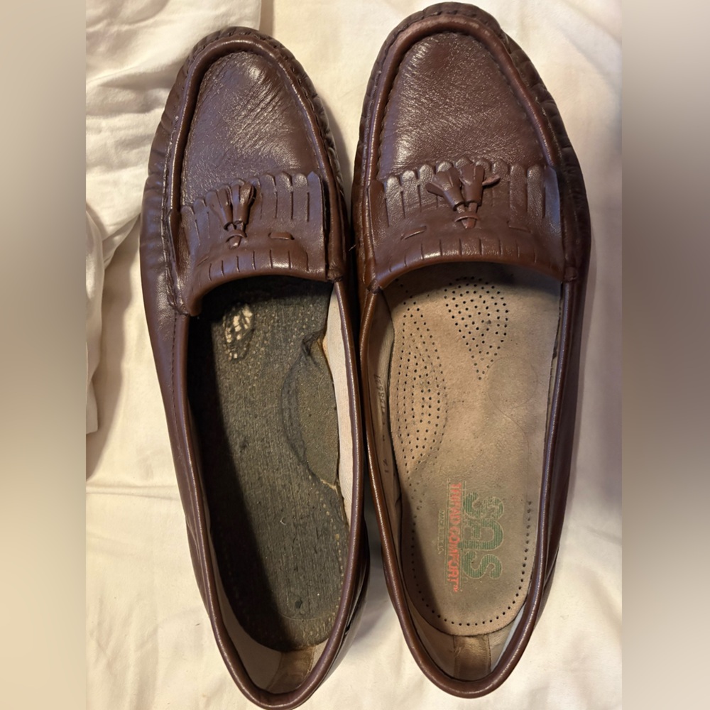 SAS Women’s Rich Brown Leather Loafers